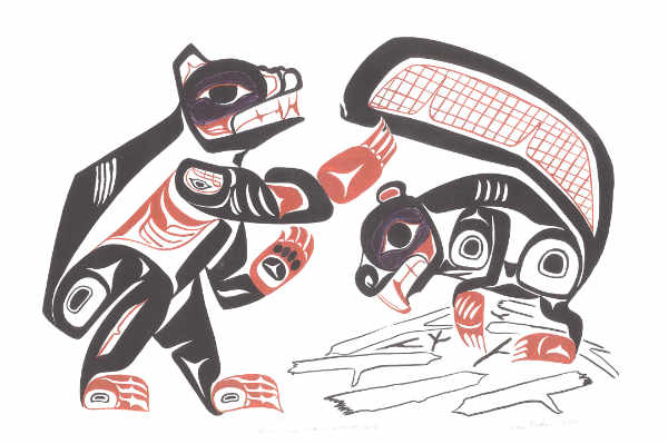 Bear and Beaver Fight