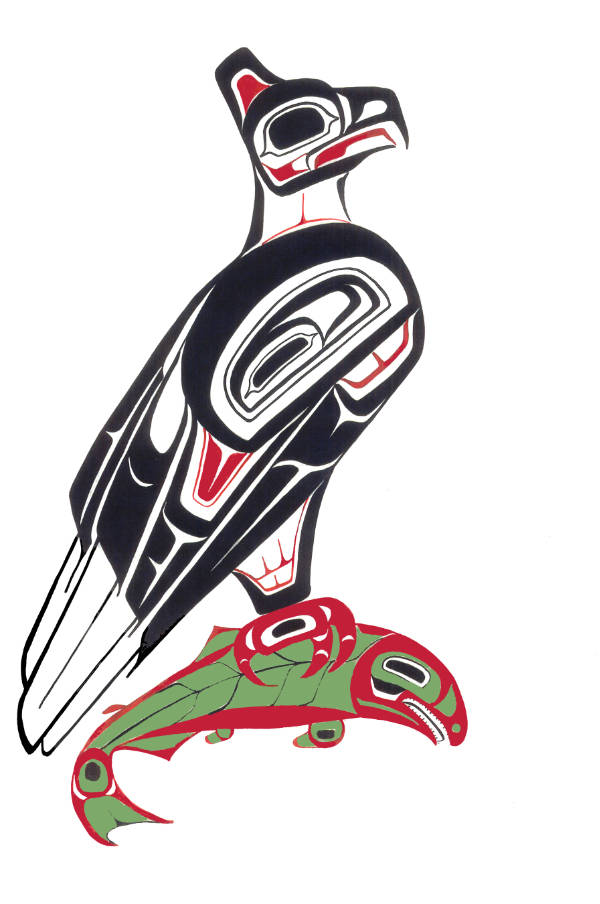 Eagle and Salmon