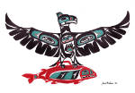 Eagle and Salmon